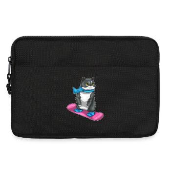 Snowboard britannique à cheveux courts - Sacoche pour ordinateur portable 13 pouces - noir - Devant