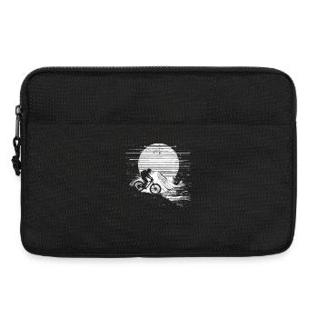 Mountain Biker Sketch - Laptop bag 13" - black - Front