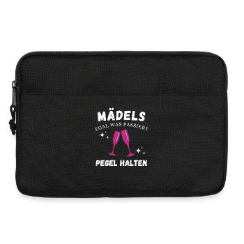 Girls' Level Hold – Cadeau d’enterrement de vie de garçon - Sacoche pour ordinateur portable 13 pouces - noir - Devant