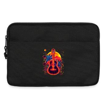 Ukulele 90er Jahre Stil - Laptoptasche 13" - Schwarz - Vorne