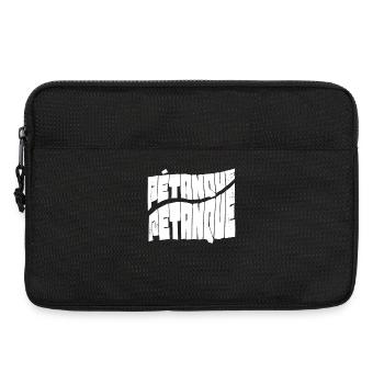 Boule balls for boules boules set and petanque - Laptop bag 13" - black - Front