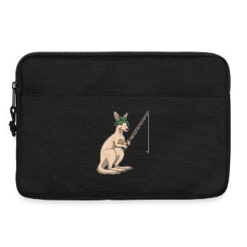 Kangaroo Angler Fishing Rod Fishing Rod - Laptop bag 13" - black - Front
