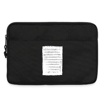 Partition de musique - Sacoche pour ordinateur portable 13 pouces - noir - Devant