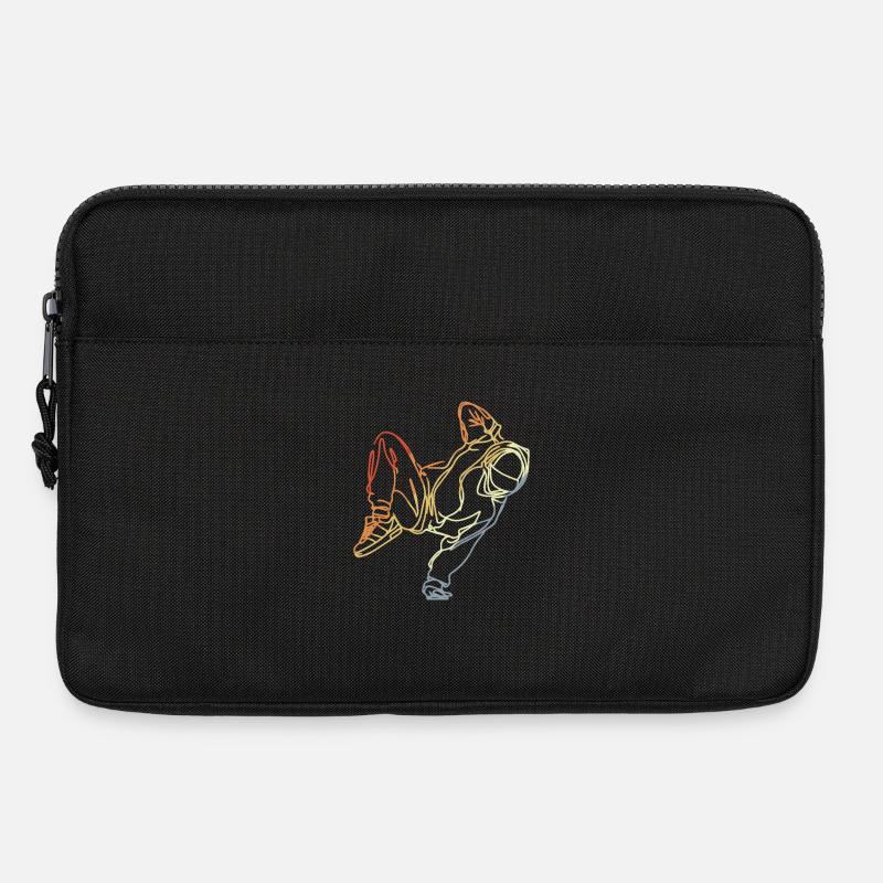 Retro Breakdancer Skizze - Laptoptasche 13" - Schwarz