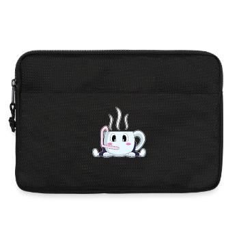 cup of coffee - Laptop bag 13" - black - Front