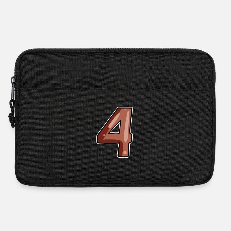 4 Number Number Four Brown - Laptop bag 13" - black