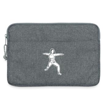 Yogini Sketch - Laptop bag 13" - heather grey - Front