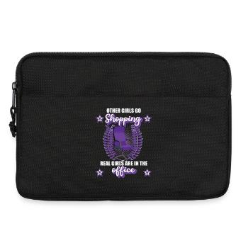 Fille de bureau Comptable de bureau Fille Cadeau - Sacoche pour ordinateur portable 13 pouces - noir - Devant