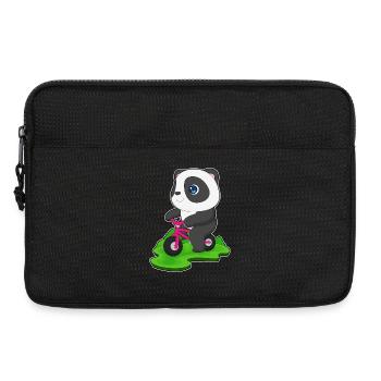 Panda Fahrrad - Laptoptasche 13" - Schwarz - Vorne