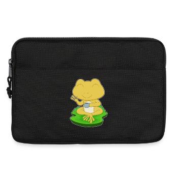 Frosch Tasse Kaffee - Laptoptasche 13" - Schwarz - Vorne