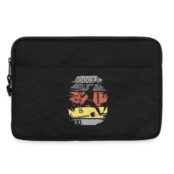 Fußball Deutschland Team Collage Ball Explosion - Laptoptasche 13" - Schwarz - Vorne
