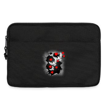 Colombe de la Paix Cœur Paix Paix Mondiale Paix - Sacoche pour ordinateur portable 13 pouces - noir - Devant
