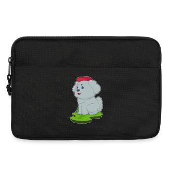 Chapeau de chien - Sacoche pour ordinateur portable 13 pouces - noir - Devant
