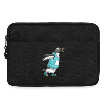 Pinguin Jogger Joggen Sport - Laptoptasche 13" - Schwarz - Vorne