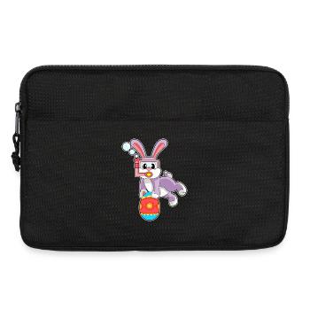 Plongée de Pâques avec les lapins - Sacoche pour ordinateur portable 13 pouces - noir - Devant