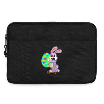 Hase Ostern Skateboard - Laptoptasche 13" - Schwarz - Vorne
