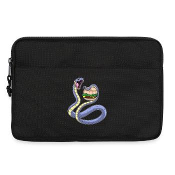 Snake Cheeseburger - Laptop bag 13" - black - Front