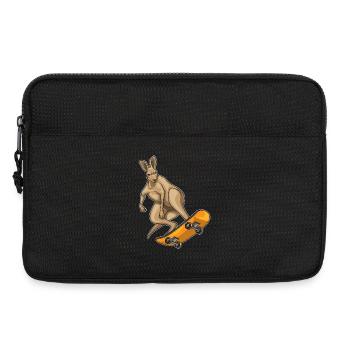 Kangaroo Skater Skateboard Sport - Laptop bag 13" - black - Front