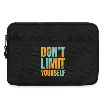 Don't limit yourself - Laptop bag 13" - black - Front