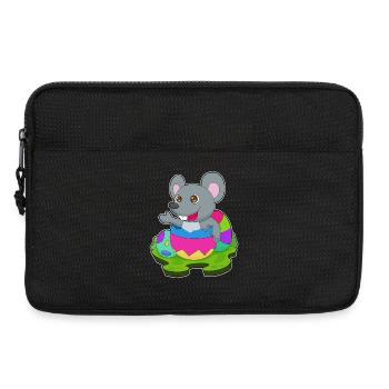Mouse Easter Easter Eggs - Laptop bag 13" - black - Front