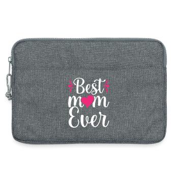 Best Mom Ever - Laptop bag 13" - heather grey - Front