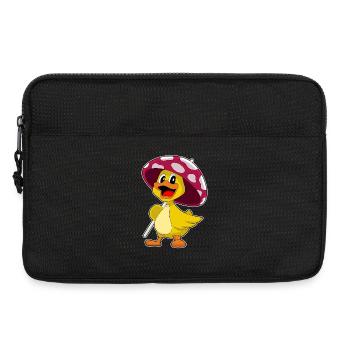 Ente Regenschirm - Laptoptasche 13" - Schwarz - Vorne