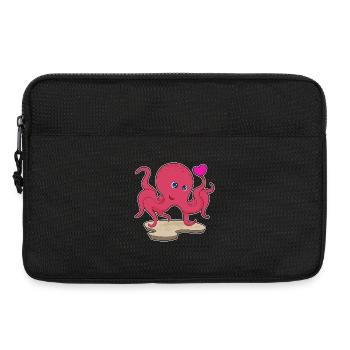 Cœur de pieuvre - Sacoche pour ordinateur portable 13 pouces - noir - Devant