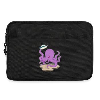 Krake Spielzeugboot - Laptoptasche 13" - Schwarz - Vorne