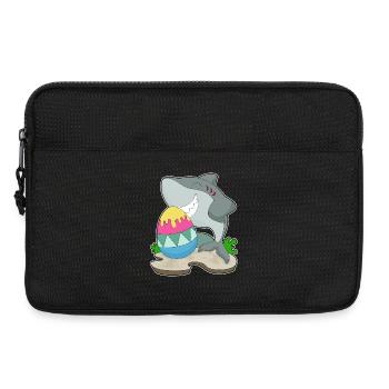 Oeuf de Pâques requin - Sacoche pour ordinateur portable 13 pouces - noir - Devant