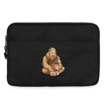 Bigfoot Halloween Cupcake - Laptop bag 13" - black - Front