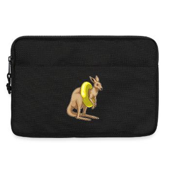 Känguru Schwimmen Schwimmring Sommer - Laptoptasche 13" - Schwarz - Vorne