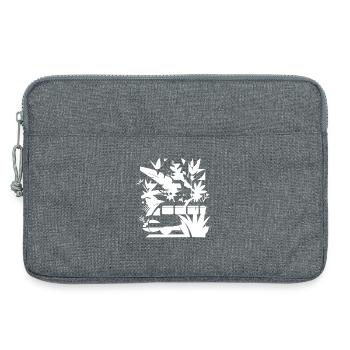 Cartoon Railroad - Laptop bag 13" - heather grey - Front