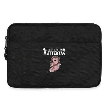 Muttertag - erster Muttertag Geschenk - Laptoptasche 13" - Schwarz - Vorne