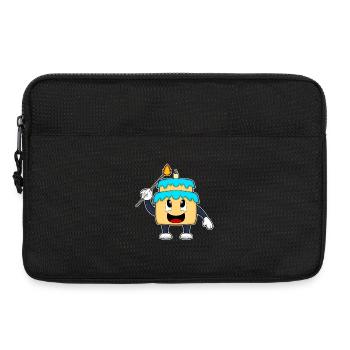 Torte Geburtstag Kerze - Laptoptasche 13" - Schwarz - Vorne