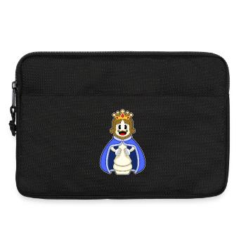 Pièce d’échecs Roi Échecs - Sacoche pour ordinateur portable 13 pouces - noir - Devant
