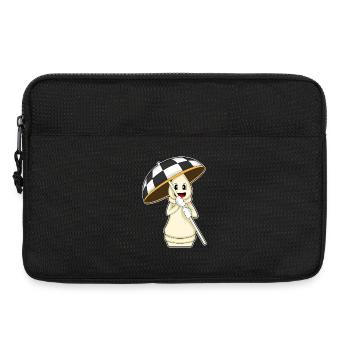 Schachfigur Turm Schach - Laptoptasche 13" - Schwarz - Vorne