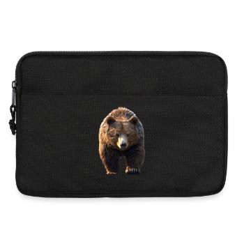 Brown Bear, Grizzly Bear, Bear Brothers, Dad, Wild Bears - Laptop bag 13" - black - Front