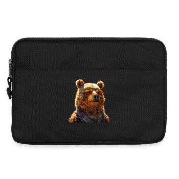 Brown Bear, Grizzly Bear, Bear Brothers, Dad, Wild Bears - Laptop bag 13" - black - Front