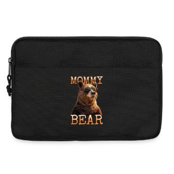 Mommy Bear Mama Bär Bärin Muttertag Grizzly Bären - Laptoptasche 13" - Schwarz - Vorne