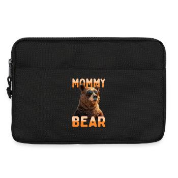 Mommy Bear Mama Bär Bärin Muttertag Grizzly Bären - Laptoptasche 13" - Schwarz - Vorne