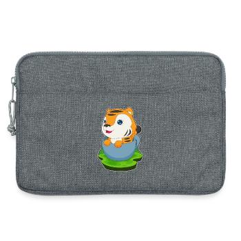 Mug Tigre - Sacoche pour ordinateur portable 13 pouces - gris chiné - Devant