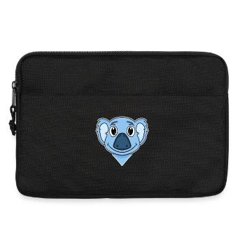Koala Bear Head - Laptop bag 13" - black - Front