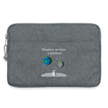 Houston We Have a Problem - Laptop bag 13" - heather grey - Front