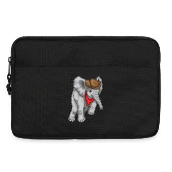 Chapeau de Cowboy éléphant Cowboy - Sacoche pour ordinateur portable 13 pouces - noir - Devant