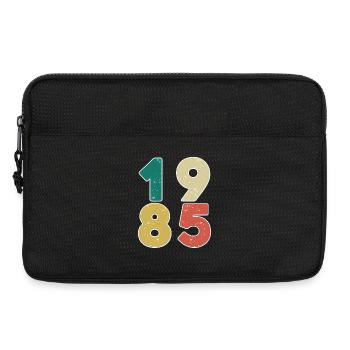 1985 - Jahrgang 1985 - Baujahr 1985 - Laptoptasche 13" - Schwarz - Vorne