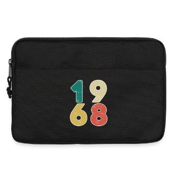 1968 - Jahrgang 1968 - Baujahr 1968 - Laptoptasche 13" - Schwarz - Vorne
