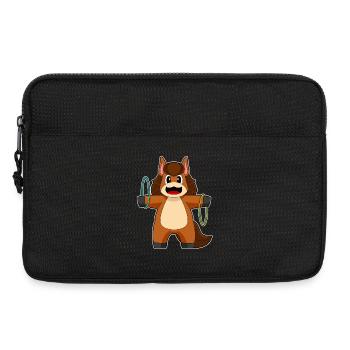 Pferd Fitnessreifen Workout Gymnastik - Laptoptasche 13" - Schwarz - Vorne
