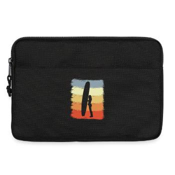 Surfeur Rétro - Sacoche pour ordinateur portable 13 pouces - noir - Devant