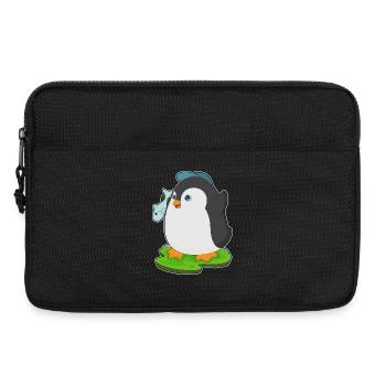 Poisson pingouin - Sacoche pour ordinateur portable 13 pouces - noir - Devant