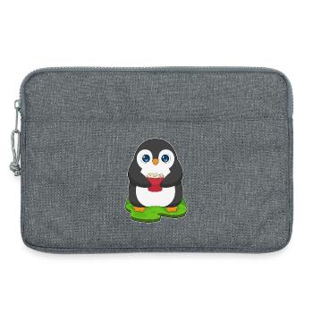 Penguin Popcorn - Laptop bag 13" - heather grey - Front